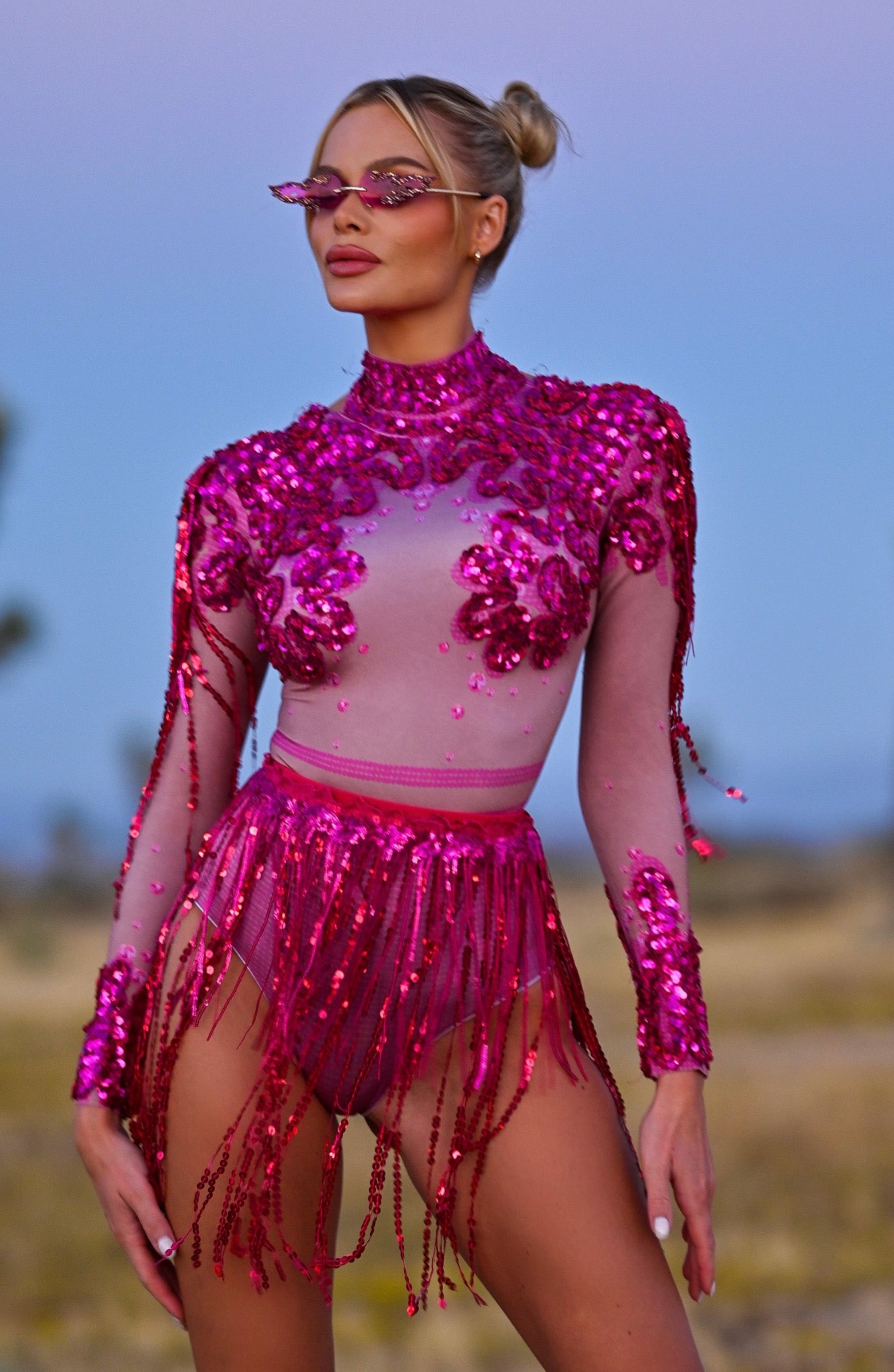 glitter bodysuit dress Beautiful Aerialist Costume, Pole Dancewear, Sequin Bodysuit for Women or Men, Showgirl Leotard, Made in USA, Personalized Dressing Gown main image 0