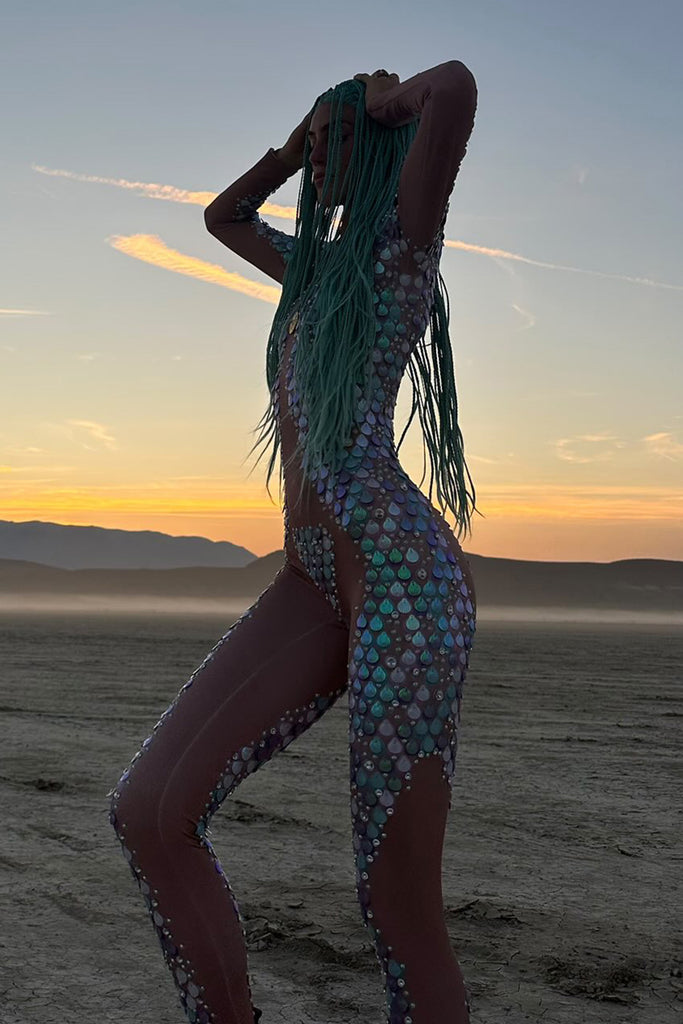 Zinnia sequin mermaid jumpsuit - Borninstockholm