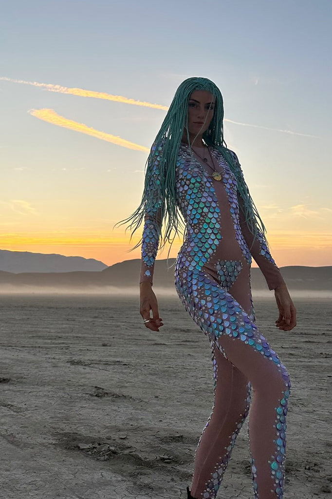 Zinnia sequin mermaid jumpsuit - Borninstockholm