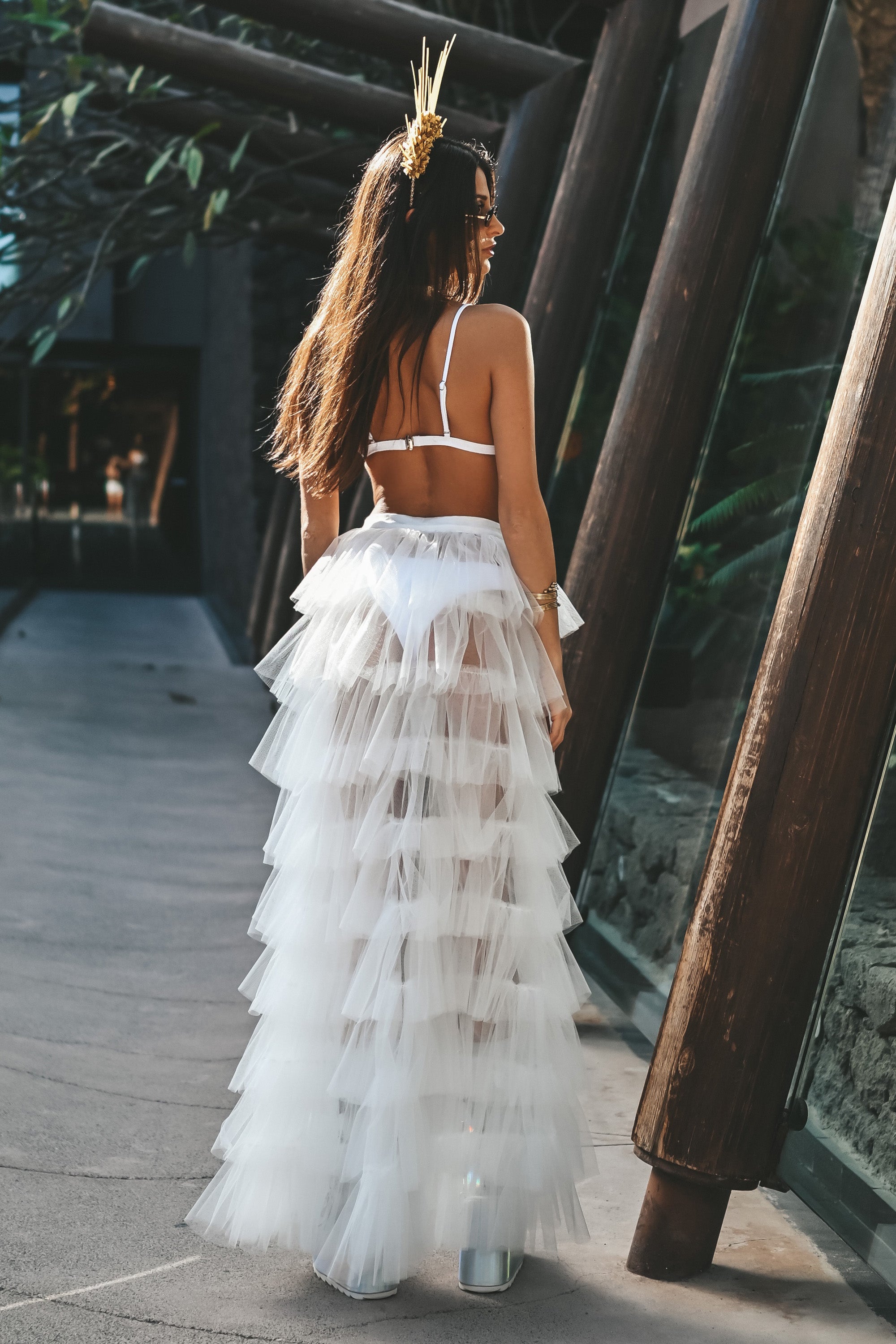 Isabell-maxi-tyllkjol-vit-