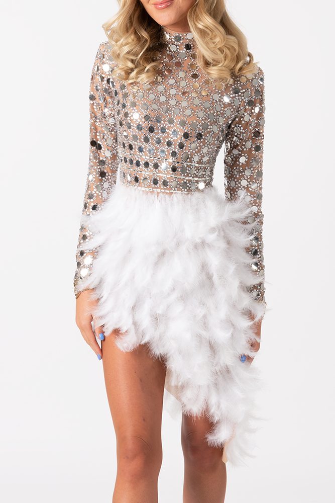 Valerie feather sequin dress | Party dress with feathers| Festival Dress Valerie feather sequin dress | Party dress with feathers| Festival Dress