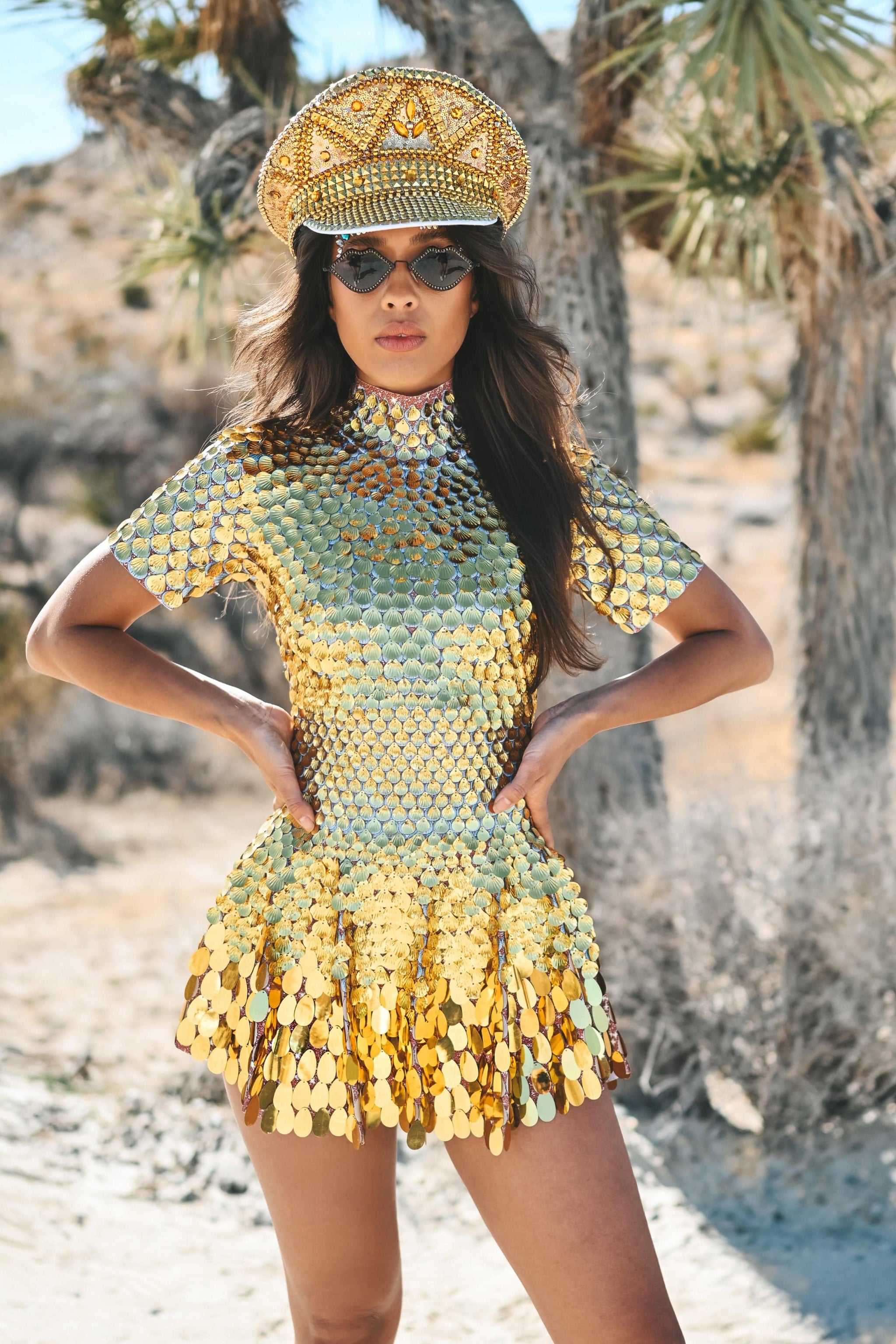 Melanie metallic party dress gold Melanie metallic party dress gold