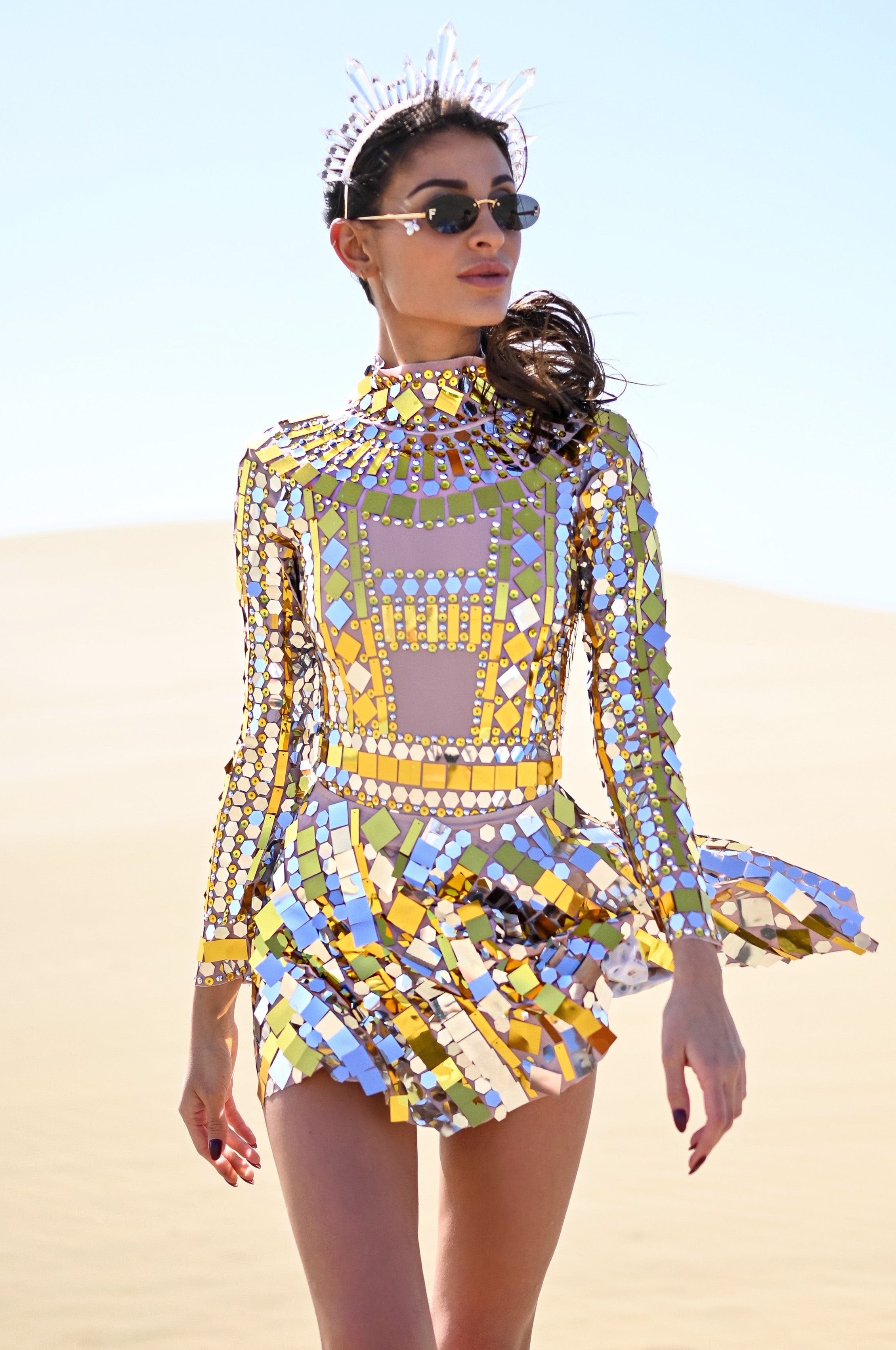 The golden sequin dress The golden sequin dress
